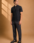 Polo 100% cotone con collo camicia