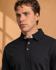 Polo 100% cotone con collo camicia