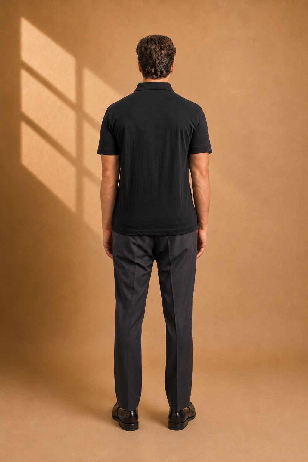 Polo 100% cotone con collo camicia
