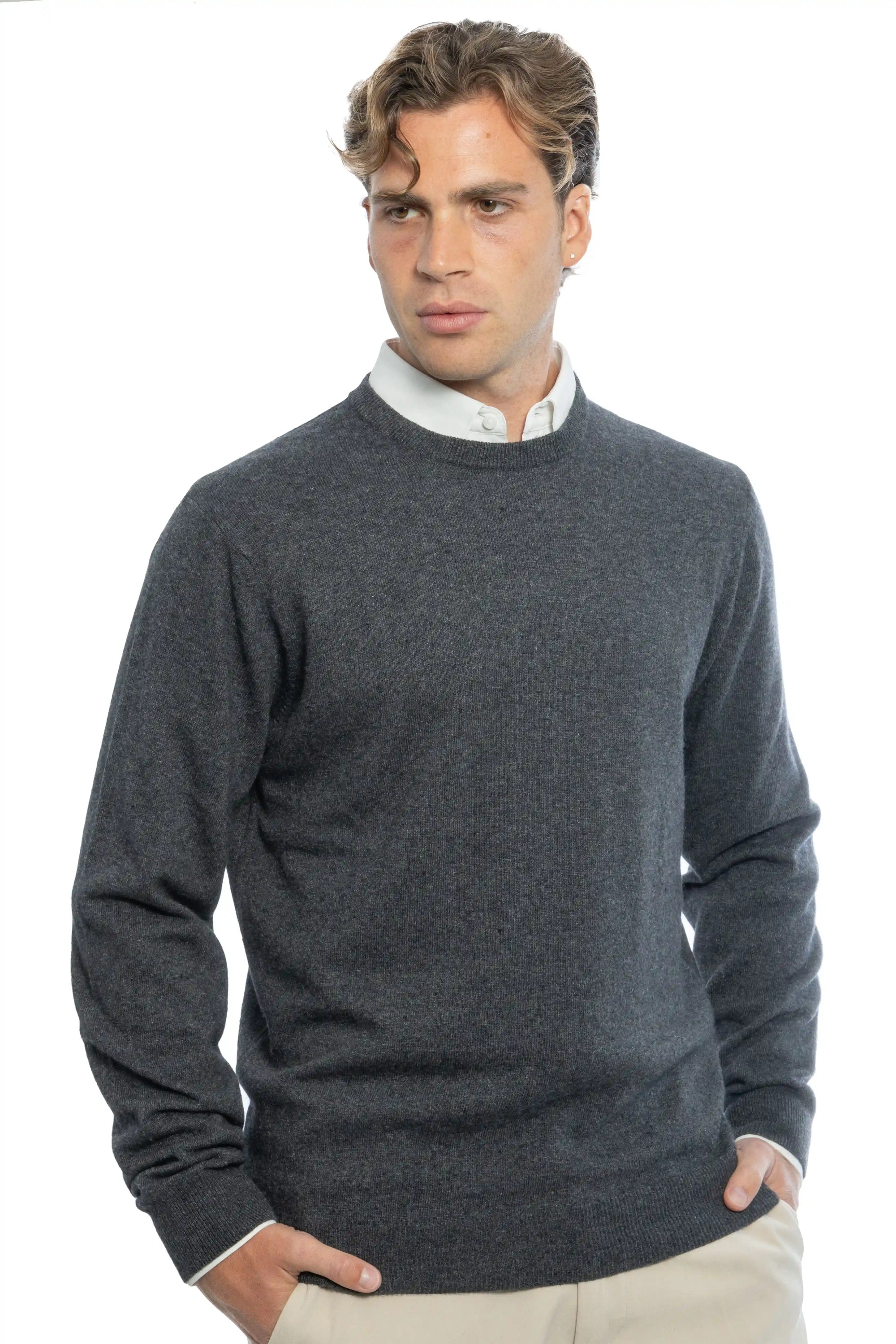 Girocollo in Lana e Cashmere