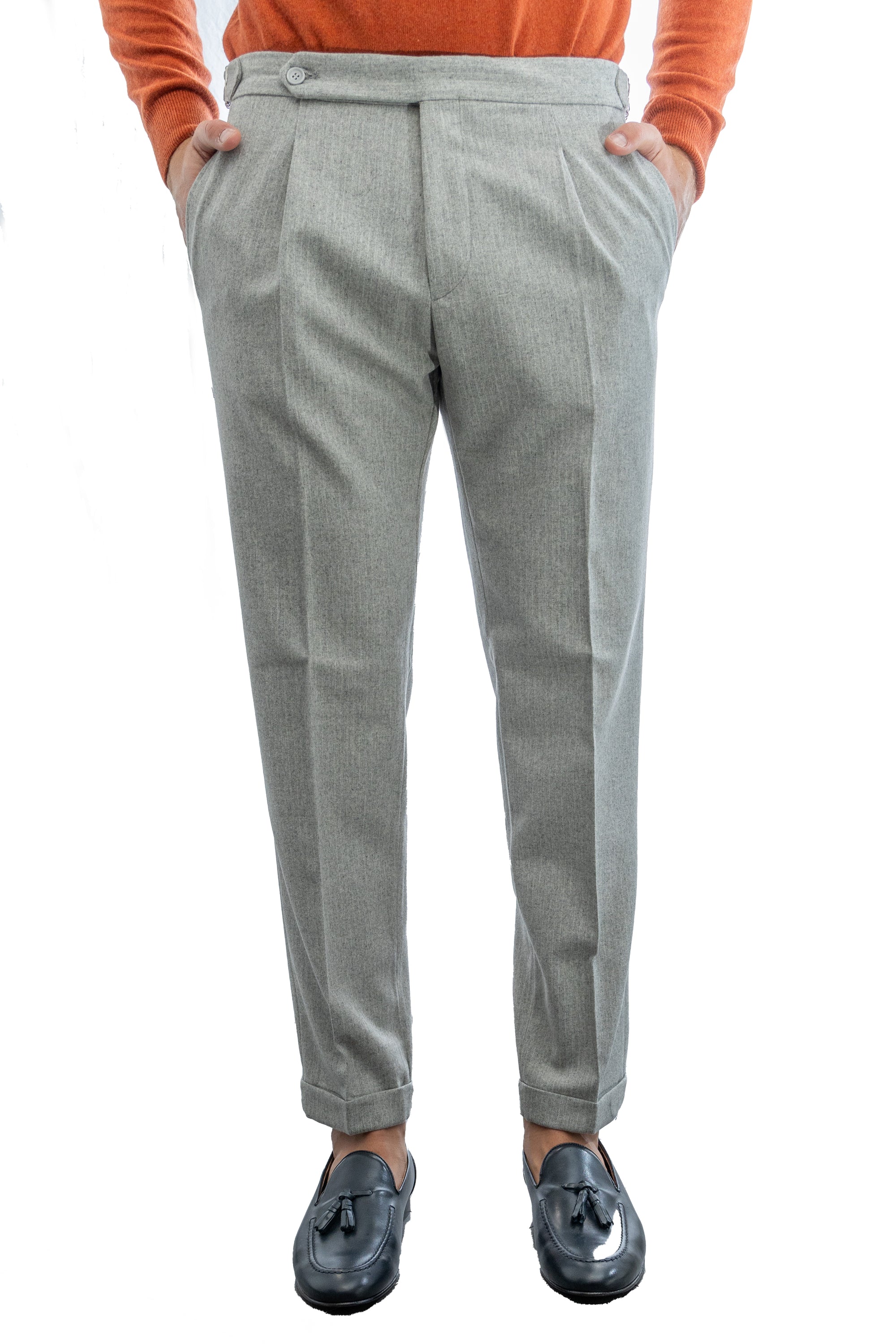 PANTALONE CON FIBIA DI REGOLAZIONE