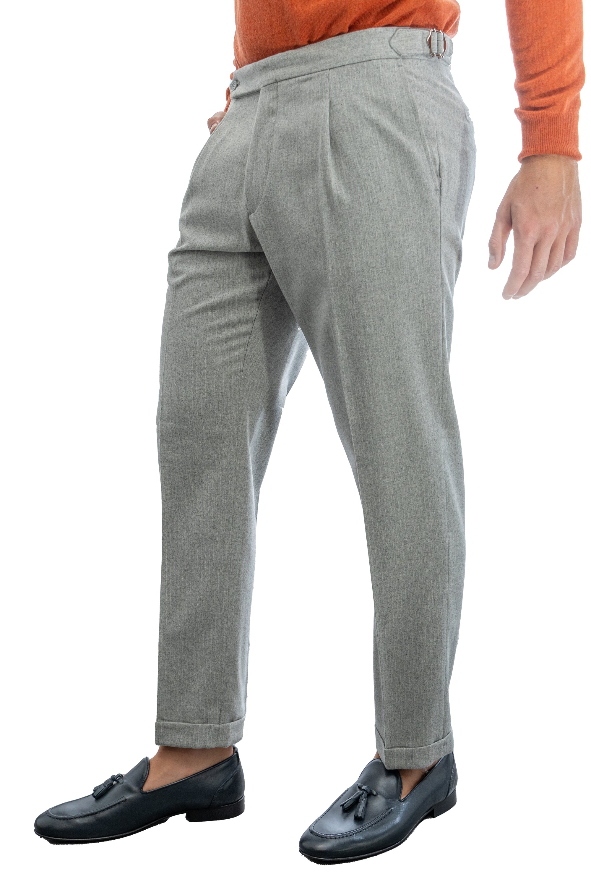 PANTALONE CON FIBIA DI REGOLAZIONE