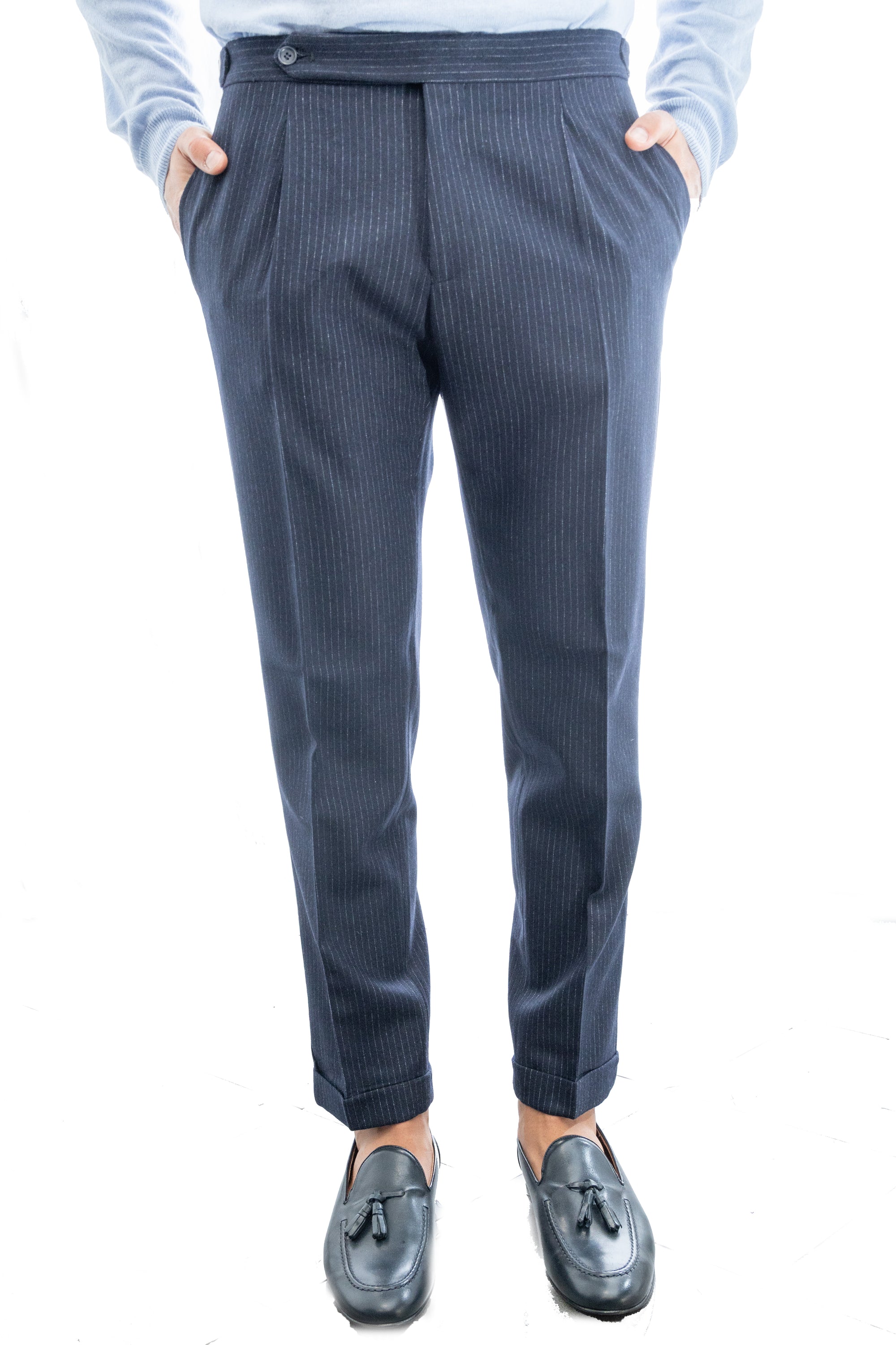 PANTALONE CON FIBIA DI REGOLAZIONE