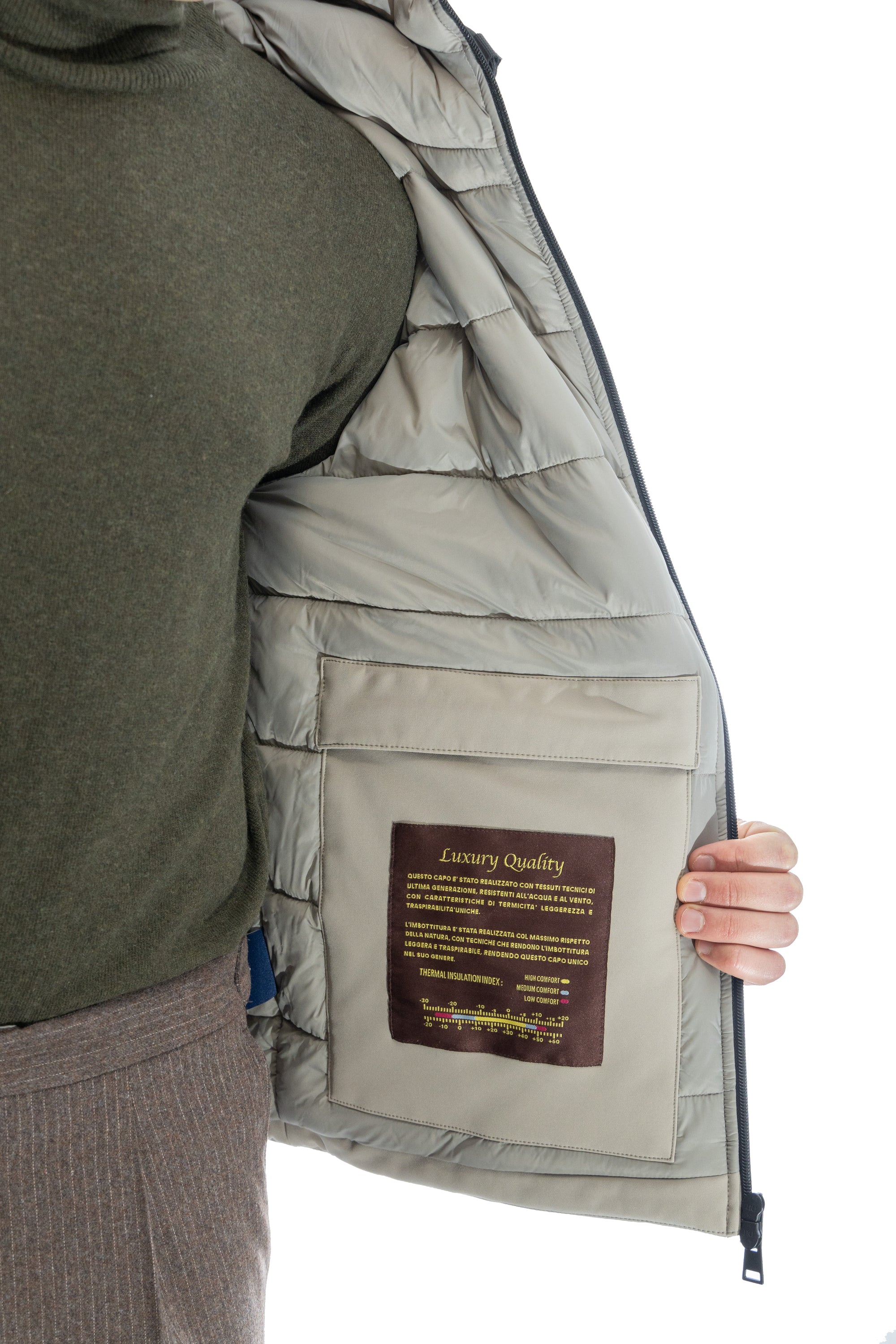 Giubbotto in neoprene e spugna termica