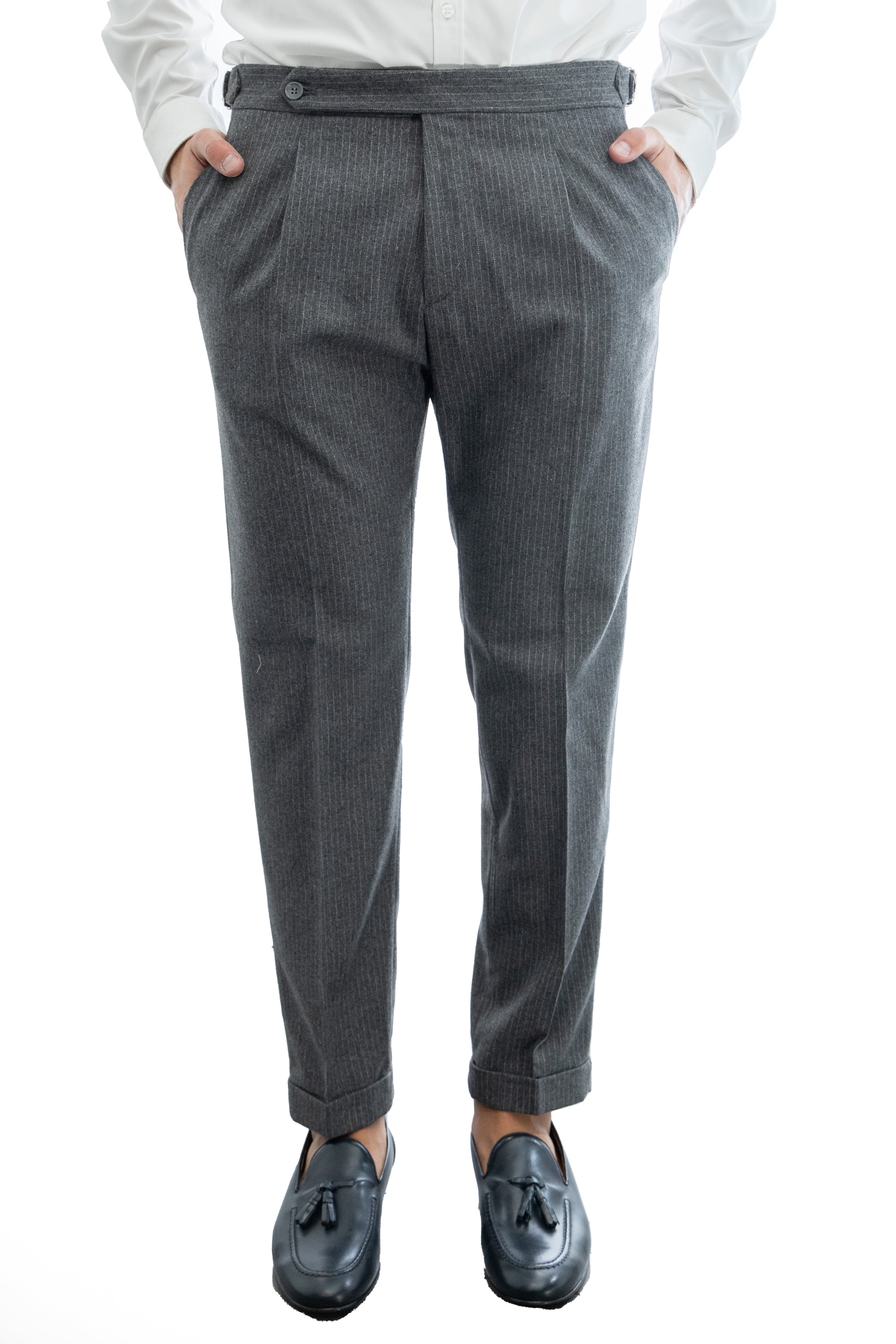 PANTALONE CON FIBIA DI REGOLAZIONE